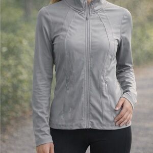 Danskin Women's Light Gray Utility Jacket